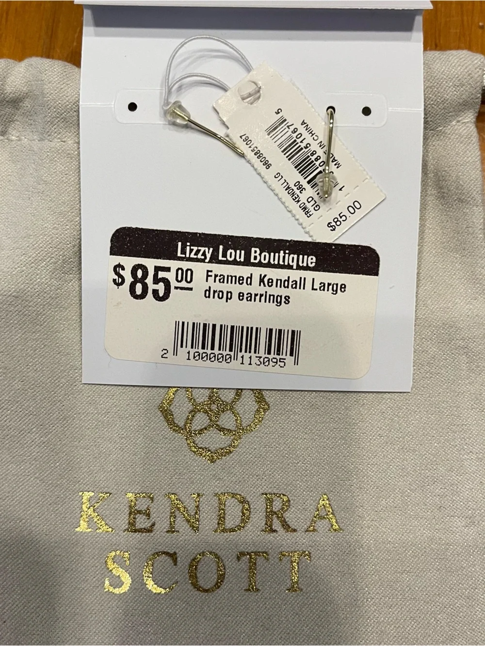 Kendra Scott Framed Kendall Large Drop Earrings
